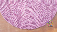 Load image into Gallery viewer, Felt Ball Rugs / Girl Room Rug / Baby Pink Rug / Nursery Rug. Handmade Rug 100 % Wool (Free Shipping)