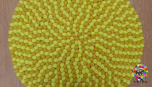 Load image into Gallery viewer, Felt Ball Rugs. Mustard /Yellow /Pom Pom Nursery Rug / Round Rug / Teppich (Free Shipping)