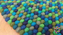 Load image into Gallery viewer, Felt Ball Rugs 20 cm - 250 cm Play Mat, teppich , Tapis / tæppe 100 % Wool (Free Shipping)
