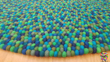 Load image into Gallery viewer, Felt Ball Rugs 20 cm - 250 cm Play Mat, teppich , Tapis / tæppe 100 % Wool (Free Shipping)