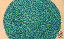 Load image into Gallery viewer, Felt Ball Rugs 20 cm - 250 cm Play Mat, teppich , Tapis / tæppe 100 % Wool (Free Shipping)