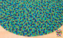 Load image into Gallery viewer, Felt Ball Rugs 20 cm - 250 cm Play Mat, teppich , Tapis / tæppe 100 % Wool (Free Shipping)