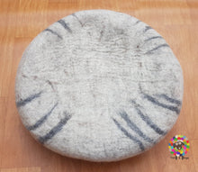 Load image into Gallery viewer, Large Felt Cat Cave (40 cm or 16 Inches Diameter) Cat Bed / Pet Bed / Puppy Bed / Cat House / Cat Furniture . 100 % Wool Natural Color