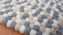 Load image into Gallery viewer, Felt Ball Rug 20 cm - 250 cm Pop pom Nursery Rug (Free Shipping)