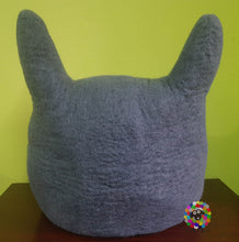 Load image into Gallery viewer, Large Felt Cat Cave / Cat Bed / Pet Bed / Puppy Bed / Cat House. 100 % Wool Natural Color
