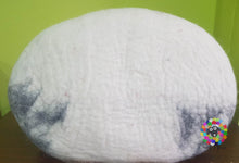 Load image into Gallery viewer, Large Felt Cat Cave / Cat Bed / Pet Bed / Puppy Bed / Cat House. 100 % Wool Natural Color