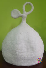 Load image into Gallery viewer, Large Felt Cat Cave / Cat Bed / Pet Bed / Puppy Bed / Cat House. 100 % Wool Natural Color