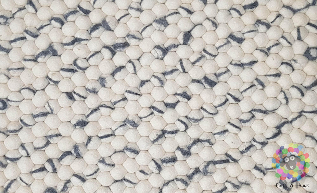 Rectangle Felt Ball Rugs, Tie Dye stripe rug. Home Decor  100 % Wool Carpet (Free Shipping)