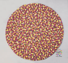 Load image into Gallery viewer, Felt Ball Rugs 20 cm - 250 Nursery Rug/ Living Room Rug/ Pom Pom Rug / Pebble Rug (Free Shipping)
