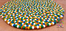 Load image into Gallery viewer, Felt Ball Rug. Nursery Rug/ Pebble Rug / Nursery Rug (Free Shipping)
