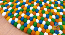 Load image into Gallery viewer, Felt Ball Rug. Nursery Rug/ Pebble Rug / Nursery Rug (Free Shipping)