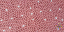 Load image into Gallery viewer, Felt Ball Rugs 20 cm - 250 cm Baby Pink with White spots (Free Shipping)
