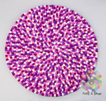 Load image into Gallery viewer, Felt Ball Rugs 20 cm - 250 Nursery Rug/ Girl Room Rug/ Pom Pom Pebble Rug (Free Shipping)