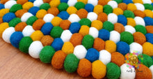 Load image into Gallery viewer, Felt Ball Rug. Nursery Rug/ Pebble Rug / Nursery Rug (Free Shipping)
