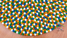 Load image into Gallery viewer, Felt Ball Rug. Nursery Rug/ Pebble Rug / Nursery Rug (Free Shipping)