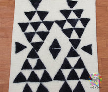 Load image into Gallery viewer, Wool Felt Rug . Handmade from 100 % wool very thick (12 mm to 15 mm thickness) sturdy and warm. (Free Shipping)