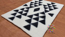 Load image into Gallery viewer, Wool Felt Rug . Handmade from 100 % wool very thick (12 mm to 15 mm thickness) sturdy and warm. (Free Shipping)
