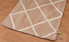 Load image into Gallery viewer, Wool Felt Rug . Handmade from 100 % wool very thick (12 mm to 15 mm thickness) sturdy and warm. (Free Shipping)