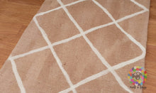 Load image into Gallery viewer, Wool Felt Rug . Handmade from 100 % wool very thick (12 mm to 15 mm thickness) sturdy and warm. (Free Shipping)