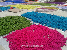 Load image into Gallery viewer, Felt Ball Rug 20 cm - 250 cm Natural Color Shades of Grey, Brown and Black (Free Shipping)