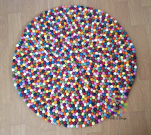 Load image into Gallery viewer, Felt Ball Rugs 20 cm - 250 cm Multicolored 15 Colors (Free Shipping)
