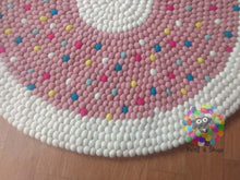 Load image into Gallery viewer, Felt Ball Rugs / Baby Girl Nursery pom pom rug (Free Shipping)
