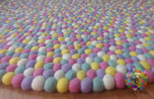 Load image into Gallery viewer, Felt Ball Rugs /Bubblegum pom pom Wool Carpet (Free Shipping)
