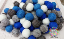 Load image into Gallery viewer, 2 cm Felt Balls. Wool Pom pom Nursery Garland Decoration 100 % Wool - DIY Craft
