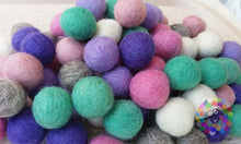 Load image into Gallery viewer, 2 cm Felt Balls. Wool Pom pom Nursery Garland Decoration 100 % Wool - DIY Craft
