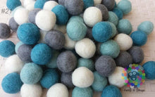 Load image into Gallery viewer, 2 cm Felt Balls. Wool Pom pom Nursery Garland Decoration 100 % Wool - DIY Craft
