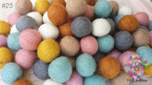 Load image into Gallery viewer, 2 cm Felt Balls. Craft Supplies Nursery Garland Decoration 100 % Wool - DIY Craft
