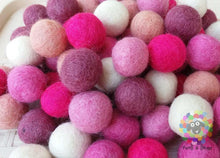 Load image into Gallery viewer, 2 cm Felt Balls. Wool Pom pom Nursery Garland Decoration 100 % Wool - DIY Craft
