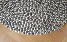 Load image into Gallery viewer, Felt Ball Rugs 90 cm - 250 cm Natural Earth Tone (Free Shipping)
