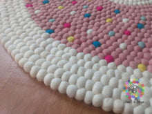 Load image into Gallery viewer, Felt Ball Rugs / Baby Girl Nursery pom pom rug (Free Shipping)
