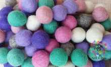 Load image into Gallery viewer, 2 cm Felt Balls. Wool Pom pom Nursery Garland Decoration 100 % Wool - DIY Craft
