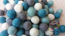 Load image into Gallery viewer, 2 cm Felt Balls. Wool Pom pom Nursery Garland Decoration 100 % Wool - DIY Craft
