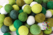 Load image into Gallery viewer, 2 cm Felt Balls. Wool Pom pom Nursery Garland Decoration 100 % Wool - DIY Craft
