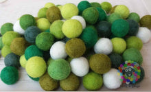 Load image into Gallery viewer, 2 cm Felt Balls. Wool Pom pom Nursery Garland Decoration 100 % Wool - DIY Craft
