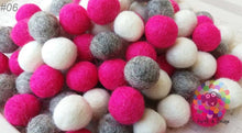 Load image into Gallery viewer, 2 cm Felt Balls. Wool Pom pom Nursery Garland Decoration 100 % Wool - DIY Craft
