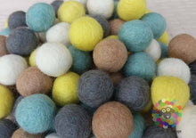 Load image into Gallery viewer, 2 cm Felt Balls. Wool Pom pom Nursery Garland Decoration 100 % Wool - DIY Craft
