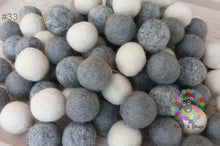 Load image into Gallery viewer, 2 cm Felt Balls. Wool Pom pom Nursery Garland Decoration 100 % Wool - DIY Craft
