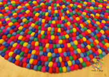 Load image into Gallery viewer, Felt Ball Rugs.  Nursery Pebble Rug (Free Shipping)
