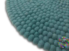 Load image into Gallery viewer, Felt Ball Rug / Nursery Pom pom carpet / Pebble Rug (Free Shipping)
