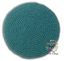 Load image into Gallery viewer, Felt Ball Rug / Nursery Pom pom carpet / Pebble Rug (Free Shipping)
