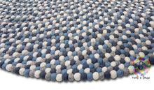 Load image into Gallery viewer, Felt Ball Rugs 90 cm - 250 cm. 100 % Wool Handmade Nepal Rug (Free Shipping)
