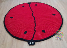 Load image into Gallery viewer, Felt Ball Rugs 20 cm - 250 cm Lady Bird Nursery Rug .  (Free Shipping)
