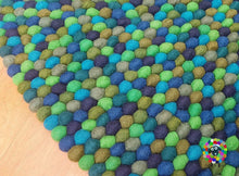 Load image into Gallery viewer, Felt Ball Rugs 20 cm - 250 cm Play Mat, teppich , Tapis / tæppe 100 % Wool (Free Shipping)
