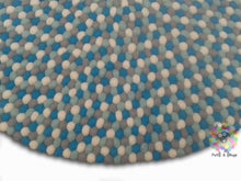 Load image into Gallery viewer, Felt Ball Rug.  Children Rug/ Home Decor / Nursery Rug (Free Shipping)
